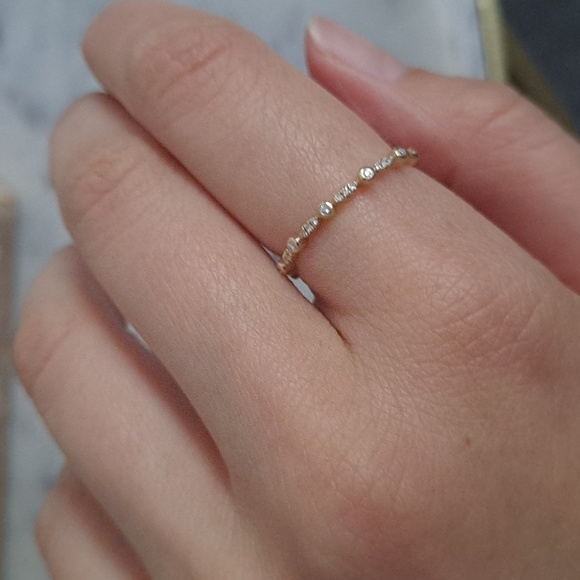 Shy Creation 14K gold and diamond ring - Picture 9 of 16